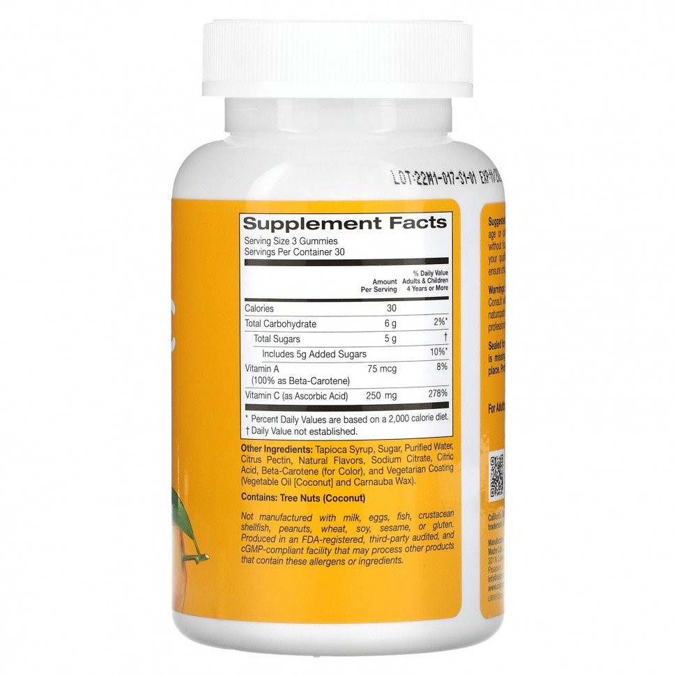 California gold nutrition vitamin c